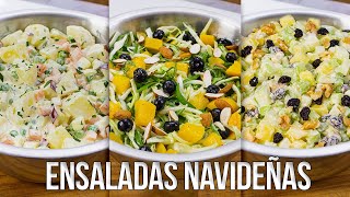 Ensaladas Navideñas FÁCILES de hacer  KWA [upl. by Llahsram]