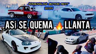 ADRENALINA MOTOR FEST 2024  QUEMADO LLANTA [upl. by Moia]