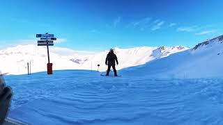 Snowboarding  Tignes Tommauses Toviere [upl. by Llerad127]