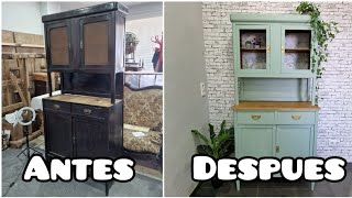 RESTAURACIÓN Mueble de MADERA Utilizando pintura CHALK PAINT [upl. by Salli364]