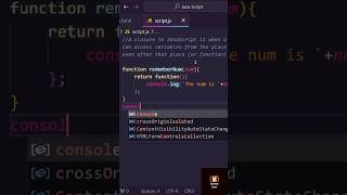 Whats closure in JavaScript coding programming javascript vscode css html [upl. by Ona666]