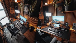 My 2024 Desk Setup  Home Office Tour New Monitor Chair amp Desk Accessories [upl. by Ervine]