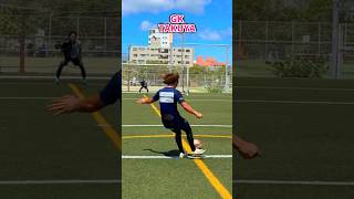 TAKUYA vs しょうちゃん キーパー上手いのどっちなん⁉️www レガテ サッカー shorts [upl. by Augie]