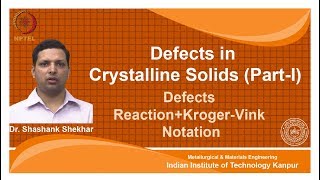 noc18mm11 Lec 08Defects ReactionKrogerVink Notation [upl. by Joice]