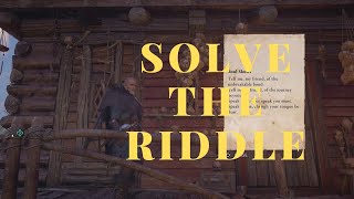 Assassins Creed Valhalla  Clues and Riddles  Solve the Riddle [upl. by Anotal917]