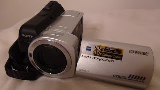 2008 Sony Handycam DCR SR45 Review [upl. by Willock]