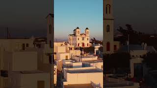 Naoussa harbour at sunset paros greece greekislands [upl. by Onirefez]