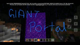 world largest obsidian portal in minecraft game [upl. by Amsa]