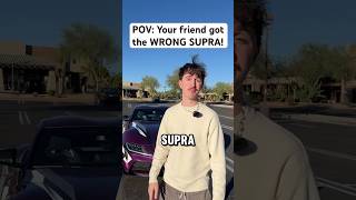 He bought the WRONG SUPRA 😳 supramk5 carguys carguy cartok cars [upl. by Eliga]