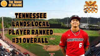 Tennessee Lands Local Player Ranked 31 Overall for 2026  Tennessee Baseball [upl. by Hardner]