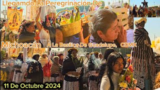 Llegando Peregrinación De Michoacán A La Basílica De Guadalupe CDMX 11 De Octubre 2024 [upl. by Aicilana]