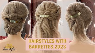 Beautiful Hairstyles with a BARRETTE Hair Tutorials [upl. by Oluap]