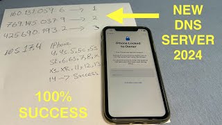 NEW DNS UNLOCK 2024 Remove icloud lock without owner Unlock Apple activation lock forgot password [upl. by Ailekahs]