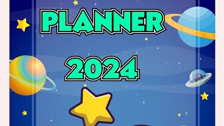 Planner 2024 Tema ASTRONAUTA Planner para Professores [upl. by Ceil]