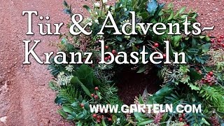 Türkranz bzw Adventskranz selbst basteln [upl. by Enert667]