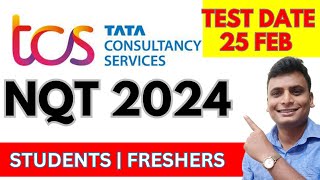 TCS NQT 2024 Official Hiring Test Date 8 March  IS Tcs Hiring  Batch 20182024 [upl. by Yxel]