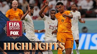 Netherlands vs Qatar Highlights  2022 FIFA World Cup [upl. by Ailel952]