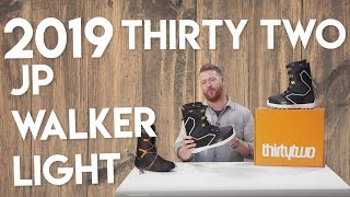 2019 Thirty Two JP Walker Light Snowboard Boots Review [upl. by Assilac]