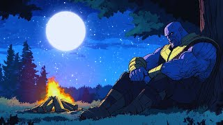 quot🌌 Thanos Moonlight Escape  Chilling to Lofi Beats 🌙 Reflecting on the Avengers 🌠quot [upl. by Emirej]