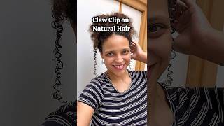 Claw Clip Hack on Natural Hair clawclips [upl. by Leeban]