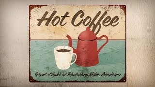 How to Create a Rusty Vintage Tin Sign in Photoshop [upl. by Moth]