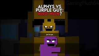 ALPHYS VS PURPLE GUY 5 shorts rapbattleundertalefnaffivenightsatfreddysgamingplush64 [upl. by Acinomahs]