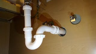 How to Plumb a Drain  Sink Drain Pipes [upl. by Lalaj536]