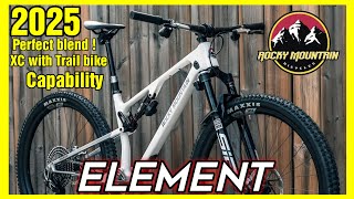 2025 Rocky Mountain Element  CrossCountry bike with smooth link suspension [upl. by Alil]