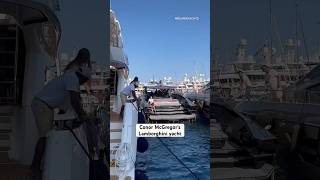 Conor McGregor Lamborghini Yacht monaco boat boatlife luxury yacht conormcgregor [upl. by Armallas]