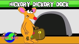 Hickory Dickory Dock  English 2D Nursery Rhyme and Kids Songs by Rhyme Island [upl. by Hogue]