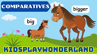 Comparative Adjectives Rules and Examples English Grammar for Kids [upl. by Yrollam467]