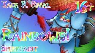 Rainbows My Little Pony  AltScene Speedpaint TW G0RE 16 [upl. by Stiegler]