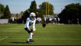 Raiders Jakobi Meyers Marcus Epps and others speak after training camp practice [upl. by Theodore]