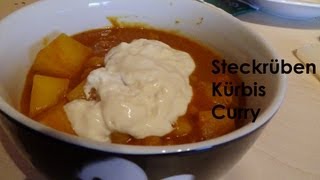 Steckrüben Kürbis Curry Vegan [upl. by Erde]