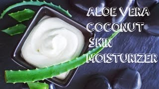 DIY 3Ingredient CoconutAloe Vera Skin Moisturizer [upl. by Assiralc]