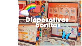 CÓMO HAGO MIS DIAPOSITIVAS BONITAS🌈🦋✨ ANECNOTESMEDIC [upl. by Shenan]