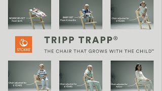 Stokke®  Tripp Trapp® High chair  The Chair That Grows With The Child ™ [upl. by Zingale]