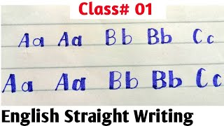 English Calligraphy For Beginners Class 1 Easy Way Write English with Cut Marker 604 amp 605 [upl. by Arihsan]