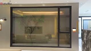 Custom design energy efficient thermal break aluminum profile frame triple glazing casement window [upl. by Hgielak200]