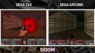 Sega Saturn vs Sega 32X  Doom [upl. by Sheffie495]