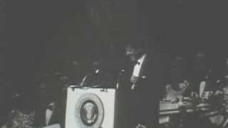 President John F Kennedy humor at fundraiser for the National Democratic party [upl. by Tareyn309]