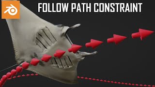 The Follow Path Constraint Is So Powerful  Blender Tutorial [upl. by Naitsabes646]