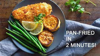 PanFried Sole Fillet  2Minute Dinner Protein [upl. by Sidnee355]