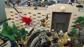 Custom LEGO Creation Star Wars Clone Base Version 2 [upl. by Winfrid]