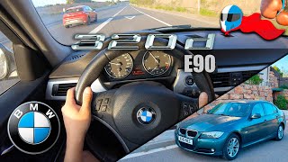 2010 BMW 320D E90 130kW 177HP POV 4K Test Drive Hero 137 ACCELERATION ELASTICITY amp DYNAMIC [upl. by Noivert]