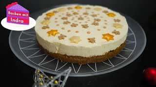 Einfacher Käsekuchen ohne Backen  No Bake Cheesecake Rezept [upl. by Arlan]