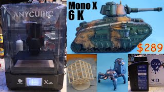 Anycubic Photon Mono X 6K  review setup resin 3d printer [upl. by Wootan896]