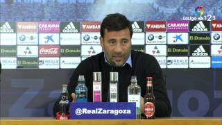 Rueda de prensa de Raúl Agné tras el Real Zaragoza vs UD Almería 21 [upl. by Ttej765]