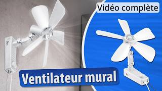 Comment installer le ventilateur mural oscillant de Sichler Haushaltsgeräte  PEARLTVFR [upl. by Schechinger]