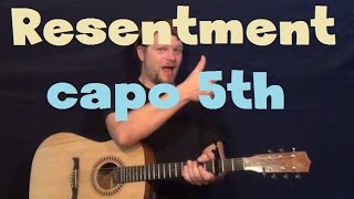 Resentment Beyonce EASY Guitar Lesson Strum Chord Fingerstyle How to Play Tutorial [upl. by Quintie]